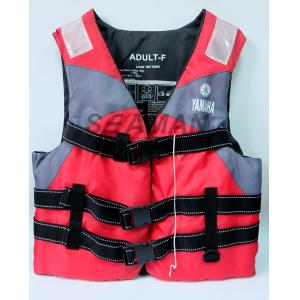 China Nylon Polyester Red / Grey YAMAHA Life Jacket Water Sport Foam Life Vest supplier