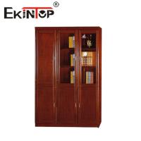 China Office Floor Mounted Filing Cabinet Modern Chinese Style Bookcase Pasted Wooden on sale