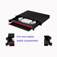 China Black Box Fiber Optic Patch Panel , Fiber Enclosure Inside Cabling on sale