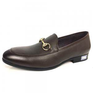 China Slip On Comfortable Boat Pu Mens Brown Leather Shoes Spring / Summer / Autumn Season supplier