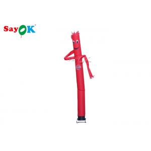 Dancing Air Puppets Single Leg Red Inflatable Air Dancer Wave Man For Commercial CE  SGS