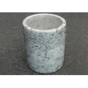 China Light Color Marble Wine Cooler , Marble Wine Chillers Single Bottle 13x18cm supplier