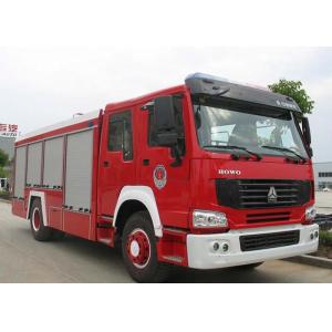 Water Tank Emergency Fire Department Trucks 12CBM LHD 290HP With Anti Slip Handrails