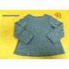 A Line Shape Children T Shirt Heather Gray Embroidered Baby Girl Long Sleeve T