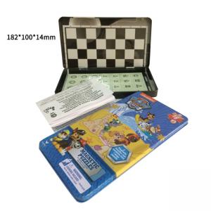 Rectangular Tin Cans Packaging Containers for Cards Jigsaw Chess Game