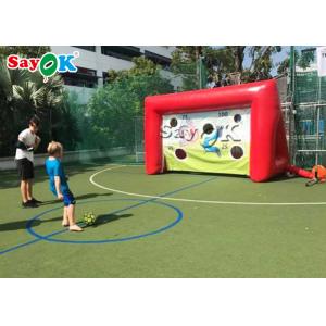 Inflatable Football Toss Game PVC Inflatable Sports Games Blow Up Penalty Soccer Shoot Out Sport Games For Children