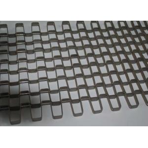 Food Drying Stainless Steel Conveyor Chain Belt Silver High Temperature Resistant