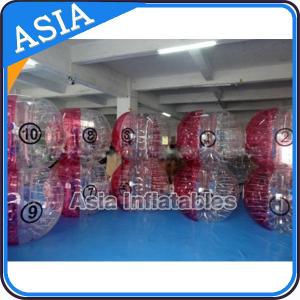 China Exciting Half Transparent Inflatable Bubble Ball Suit For Football Soccer Game supplier
