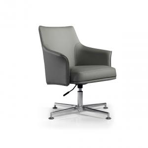 PU Leather Reclining Executive Office Chair Knee Tilt Chair