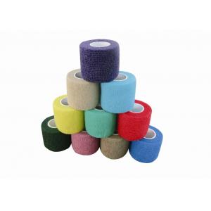 China Colored Self - adhesive Breathable Non - woven Elastic Cohesive Flexible Bandage supplier
