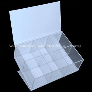 250mm Length 220mm Width Clear Acrylic Storage Box ,Clear Acrylic Jewelry Box With Lid