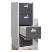 China Iron 4 Drawer Letter Vertical Metal File Cabinet For Office on sale