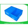 China 55L Supermarket Transport collapsible plastic storage bins / folding storage crates wholesale