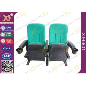 Multi Color Plastic Folded Theater Stadium Seating With Cup Holder OEM / ODM