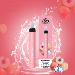 CE Pink Disposable Vape Stick 1.6 Ohm Peach Ice Puff Bar For Ladies
