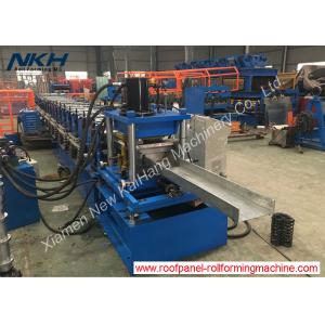 Galvanized Sheets Purlin Roll Forming Machine With Post Punching / Cutting