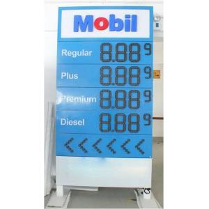 China High Resolution Digital Led Gas Price Display Boards For Gas Station supplier