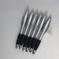 China Plastic Led Light Black Ballpoint Pen Refillable Customized on sale
