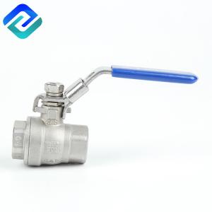 China Bâti de robinet à tournant sphérique de 1 pouce solides solubles d'acier inoxydable de robinet à tournant sphérique Sus304 2 au calibre supplier
