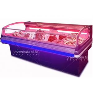 China Dynamic Cooling Meat Display Fridge Big Capacity Plug In System supplier