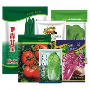 China Gravure Printing 3 Side Seal Bag for Vegetable Plastic Fruit Agricultural Seed Packaging supplier