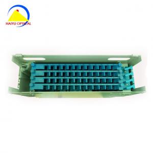 China Indoor 48 Port Lc Fiber Optic Patch Panel Cold Rolled Carbon wholesale