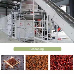 Air Heating Continuous Conveyor Belt Dryers For Seasoning Fruit And Vegetable