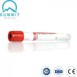 China Medical Disposable Vacuum Blood Collection Tube Without Additive 2ml Red Cap supplier