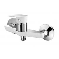 China All Pressure Single Lever Shower Mixer Faucet Half Chrome Half White on sale