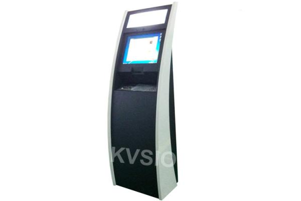 Automated Credit Card Payment Interactive Information Kiosk With Metal Keyboard