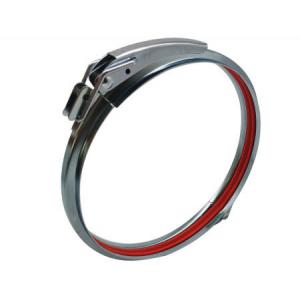 China Round Duct Quick Lock Galvanized Steel Clamps Ring Circular Quick Fit Dia 125 Mm supplier