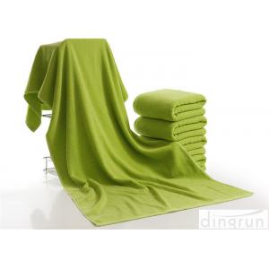 China Luxury Bath Towels Green Color , Beach Hotel Bath Towels Durable supplier