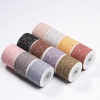 China Double Face Cotton Linen Ribbon 6mm-40mm Custom Ribbon Rolls OEM on sale