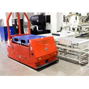 China 2T Payload Laser Guided AGV , Roller Platform AGV With Front Obstacle Sensor supplier