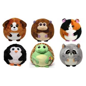China 25cm Round Shape Animal Promotional Gifts Toys Green / Brown / Grey Color supplier