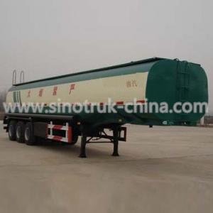 ABS Optional Heavy Duty Semi Trailers / Oil Tanker Semi Trailer 25 Tons Landing Gear