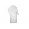 Long Sleeve Disposable Plastic Lab Coats , Disposable Laboratory Coats