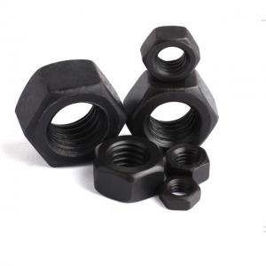 China Heavy Class 2 Hex Head Nuts Carbon Steel Black Oxide Din 934 Metric supplier