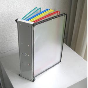 10 Pages Flip Wall Mount A4 Poster Display Stand