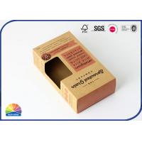 China Dry Food Thin Kraft Folding Carton Box Biodegradable Embossing on sale