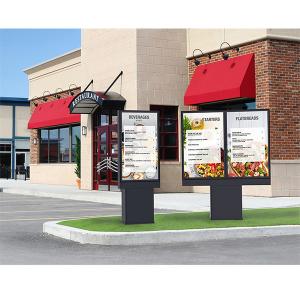 China 55inch Signage Outdoor Drive Thru Menu Boards Small Business 3000nits supplier