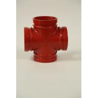 China QCPQT05 Ductile Iron Grooved 4 Way Pipe Fitting 2.5mpa For Fire Piping System on sale