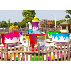 Anti Corrosion Theme Park Rides 24 Seater Mini Music Teacup Carnival Ride