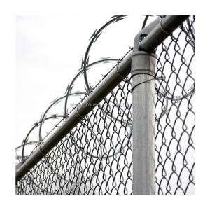 China Malaysia Sale Barber Razor Galvanized Chain Link Fence with 3D Welded Curved Design supplier