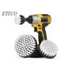 China 3 Pcs Power Scrubber Drill Brush , Rotary Bathroom Drill Brush Stiffness Bristles wholesale