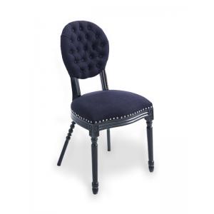 Hot sell oak wood  black linen fabric chair for wedding party and rent dining chairs