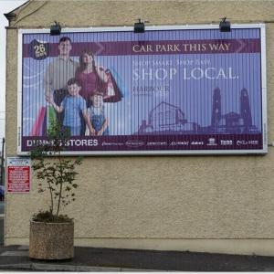 Trivision aluminum sign prisma billboard outdoor