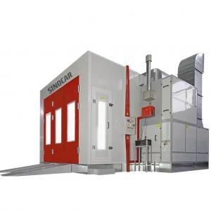 6.9m 4KW Car Oven Spray Booth Garage Car Paint Booth With Fire Resistant Penal