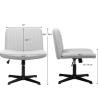High Bounce Foam Sponge Internal Filler Ergonomic Adjustable Swivel Chair For Busy Work Environments
