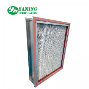 Glass Fiber Media HEPA Air Filter Oven Equipment SS304 High Temperature Resistance